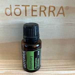 Doterra Rosemary Essential Oil Bottle - Green and Black